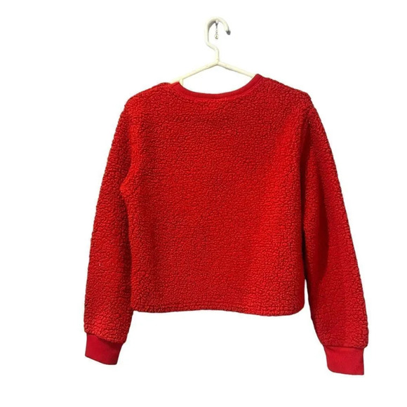 Disney‎ Women's Sequin Mickey Mouse Nubby Fleece Sweatshirt Size Small - Picture 4 of 4